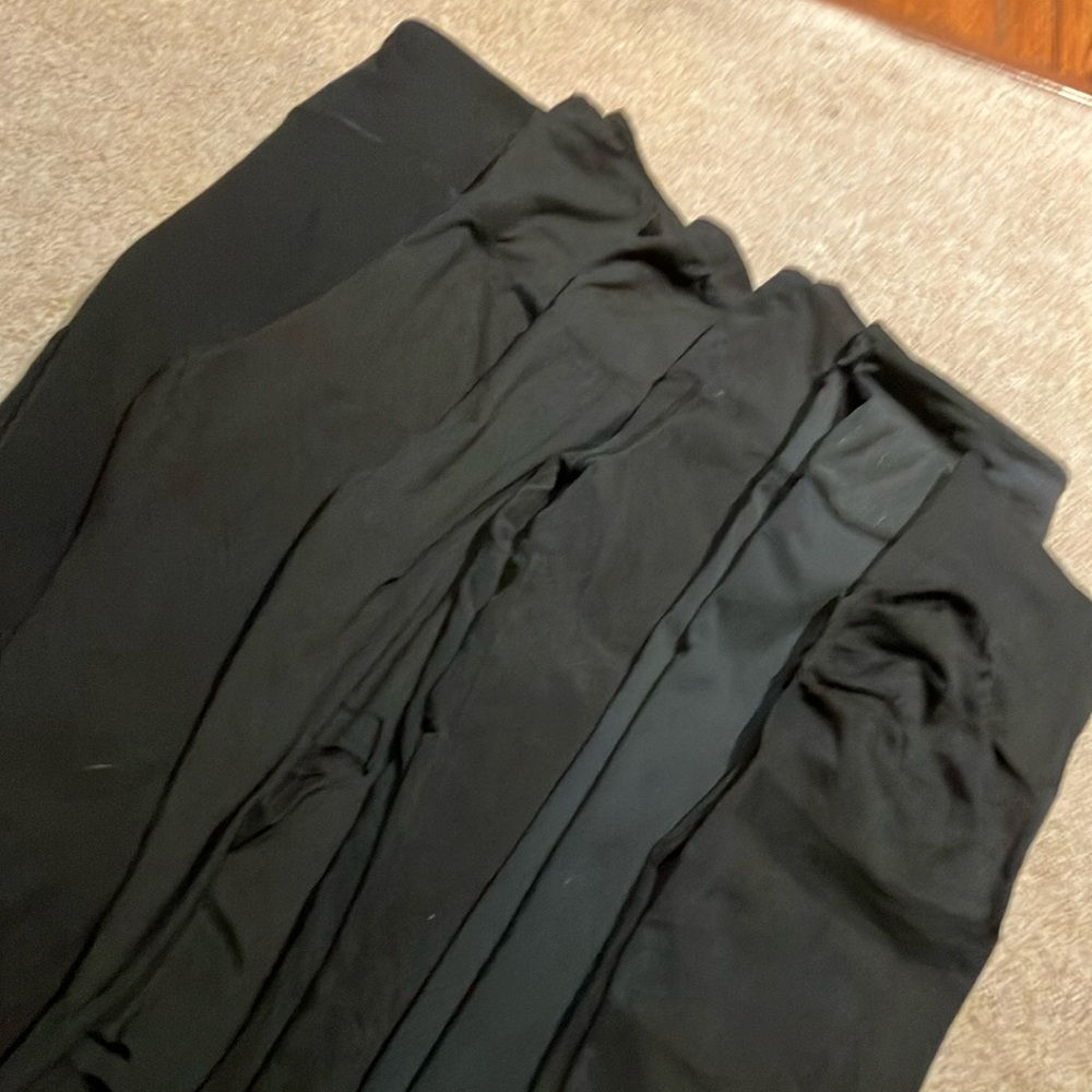 6 PAIRS!!! All long length Black Leggings